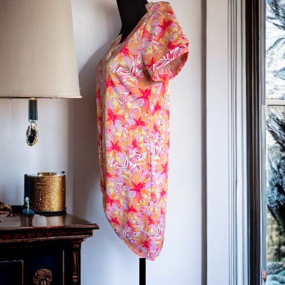 NWOT ADYSON PARKER (S) Tunic Dress in Vibrant floral design. - Picture 2 of 6